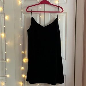 H&M Black Velvet Cami Dress